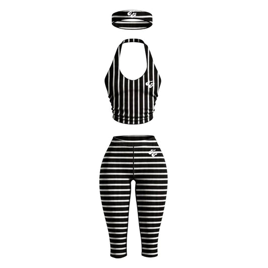 Striped Capri & Halter Set