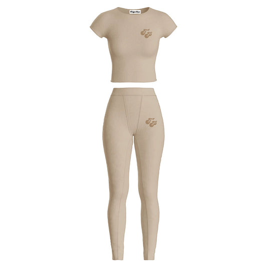 Mocha Cream Legging Set