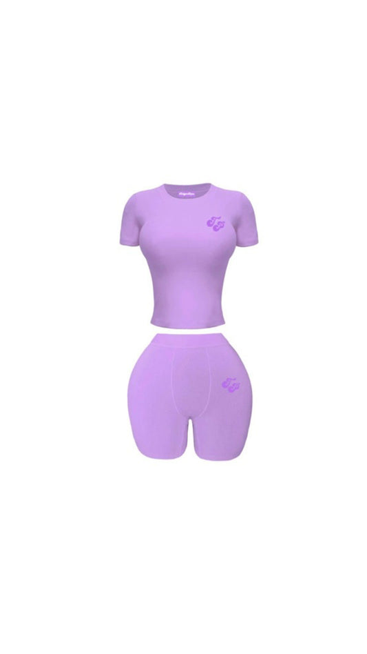 Preorder: Mauve Shorts Set