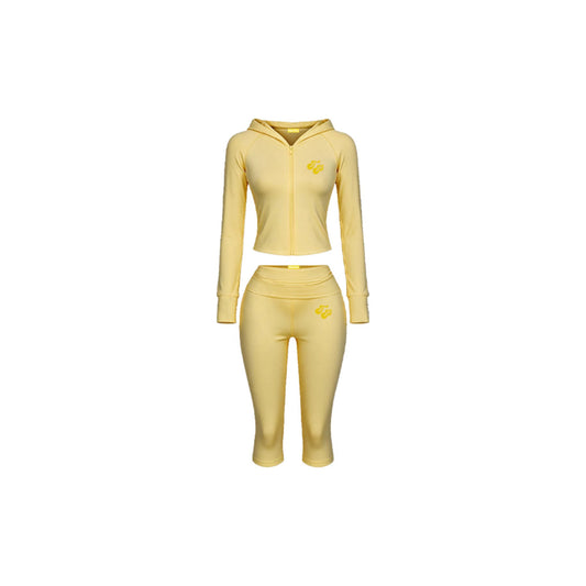 Lemon Capri & Jacket Set