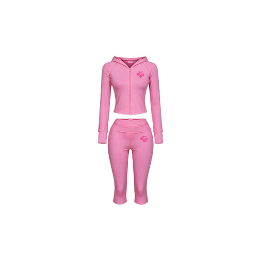 Bubblegum Capri & Jacket Set